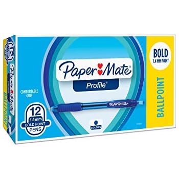 Paper Mate Profile Retractable Ballpoint Pens 12 count