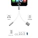 B. chenc014 iPhone 7/7 Plus Adapter, iPhone 7 Accessories 2 in 1 Lightning Adapter Cable Charge and Headphone Splitter