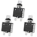 Clyxgs Thermal Circuit Breaker, 20 Amp Push Button Manual Reset Circuit Breaker 32V DC 125/250VAC 50/60Hz with Quick Connect Terminals and Waterproof Button Transparent Cap 2Pack