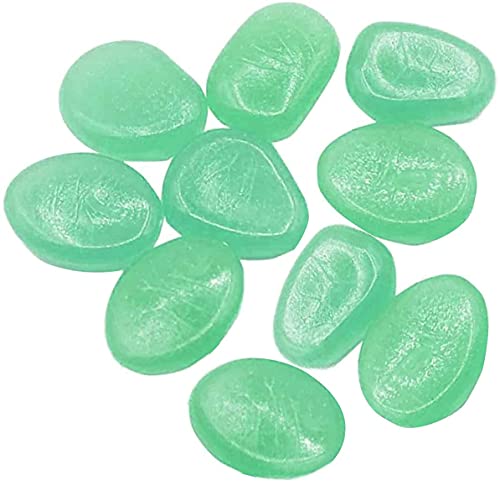 Keeplus Outdoor Glow Stones in The Dark Rocks, Decorations for House Plants Walkways, Gardens, Driveways or Aquariums Fishbowl- Glow Rocks for Outdoor (10Pcs, Green)