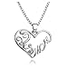 VWH Mother and Child Love Pendant Necklace Mother's Day Gifts Sweater Chain Necklace for Mother