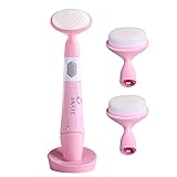 IMATE IM-3126P Multi-function Waterproof Facial Cleansing Brush Pack Electric Face Cleanser(Pink)