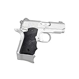Hogue Kimber Micro 9 Ambidextrous Safety Rubber Grip with Finger Grooves, Black, 39080
