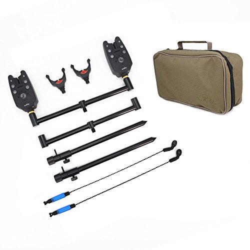 Hirisi Tackle – Kit D’accessoires Pour Pêche à La Carpe – Avec Porte-canne, Buzz Bar, Pique, écureuil Et Alarme