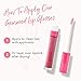 100% PURE Gemmed Lip Gloss (Fruit Pigmented), Moonstone, High Shine, Soft Shimmer, Moisturzing Lip Gloss w/Shea Butter, Vitamin E, (Sheer Mauve Nude) - 0.177 Oz