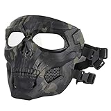 Aoutacc Airsoft Mask Skeleton Skull Mask with
