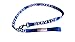 Albcorp Service Dog Leash with Padded Neoprene Handle and Reflective Silk-Screen Print, 4 Foot Blue