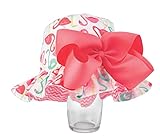 Mud Pie Flamingo Reversible Sun Hat With Hair Bow