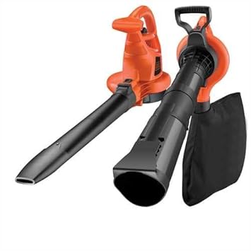 Black+Decker Laubsauger und Bläser GW2810 (mit Häcksler, 50l Fangsack und Tragegurt, 2800W, Extrem stark mit variabler Blasge