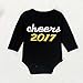 Sagton 2017 New Year Outfits Clothes Newborn Infant Baby Boys Girls Letter Print Romper Jumpsuit