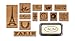 Cavallini Rubber Stamps Paris, Assorted with Ink Pad