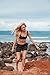 Maui Rippers Women’s 4-Way Stretch 5” Swim Shorts Boardshorts (14, Black)