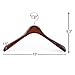 JS HANGER Wide Shoulder Coat Hanger, 3-Pack, Wooden