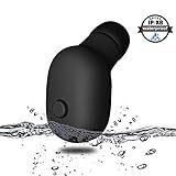 Upgraded IP68 Waterproof Earbud, Re-sport Mini Bluetooth Earbud Wireless Earphone Sports Headset Handsfree Headphone Earpiece Noise Cancelling with Mic for iPhone Samsung Bluetooth Device (One Piece)