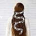 Yean Bride Flower Wedding Hair Vine Floral Bridal Headband Pearl Hair Accessories for Women and Girls (Silver)