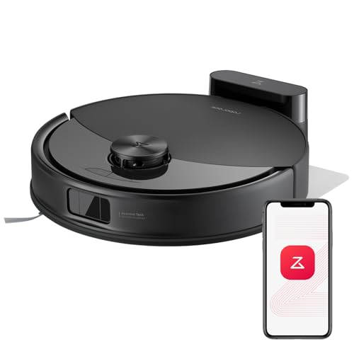 Q10 S5 Robot Aspirapolvere, 10.000Pa, Panno Sollevabile, Pulizia VibraRise 2.0(3000 volte/min), Anti-groviglio, Evitamento degli Ostacoli, Strategie dei Tappeti, Controllo APP, Nero