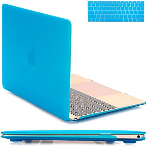 MacBook 12 inch Case,Plastic Hard Case &amp; Keyboard Cover for Apple MacBook 12 inch with Retina Display A1534,Sky Blue
