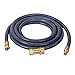 GasSaf 11 FT Natural Gas Grill Hose with Quick Connect Fitting, Natural Gas Conversion Kit Suitable for Gas Grill, Generator, Patio Heater and More (with Sealing Tape)
