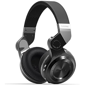 Bluedio T2 Plus Turbine Wireless Bluetooth Headphones with Mic/Micro SD Card Slot/FM Radio (Black)