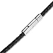 jonline24h Black Braided Leather Cord Rope Necklace Chain Stainless Steel Clasp, 4mm, 14-30 inch(14)