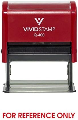for Reference Only Self Inking Rubber Stamp (Red Ink) - X-Large