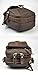 Le'aokuu Men Genuine Leather Brown Waist Fanny Pack Hip Bum Messenger Bag