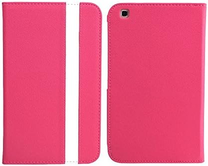 Totally Tablet CSPDA-TAB3-8001-PINK Protective Book-Style Case with Hand Strap for Samsung Galaxy Tab 3 8.0 with 8-Inch Display, Pink