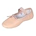 Stelle Ballet Shoes for Girls Toddler Genuine Leather Ballet Dance Slippers for Toddler/Little/Big Kids/Boys(7MT,Ballet Pink,with Tie)
