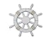 Hampton Nautical Rustic White Ship Wheel, 12