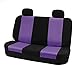 FH Group Full Set Car Seat Covers 3D Air Mesh - Universal Fit Automotive SeatCovers,1 Piece Front SeatCovers,Solid Back SeatCover,Washable Car Seat Cover for SUV, Sedan, Car Accessories Purple