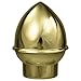 Gold Acorn End Cap Flag Pole Topper Finial (Fits 1 in. Pole) primary