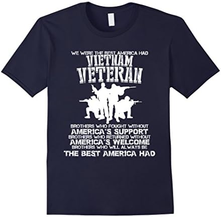 Men's Veteran Tshirt - We were The Best Vietnam Veteran Tshirt 2XL Navy