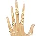 Lookatool Fashion Women Clover Leaf Star Joint Knuckle Nail Ring Set of 7 Rings