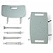 Medline Shower Chair Bath Bench with Back, Supports up to 300 lb, Infused with Microban Antimicrobial Protection, Light Blue