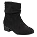 Soda FD58 Women's Slouchy Pull On Low Block Heel Ankle Booties