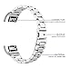 WOCOOL Charge 2 Band Adjustable Charge 2 Watch Bands Metal Replacement Band Fitness Tracker for Charge 2 Accessories(Silver)