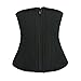 Atbuty Latex Waist Training Cincher Corset 25 Steel Boned Workout Body Shaper for Women (Small, Black)