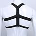 iiniim Mens Sexy Harness Belt Body Chest Lingerie Nylon Elastic Shoulder Strap Punk Gothic Rave Clubwear Black One Size