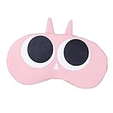 Cartoon personality sleeping eye mask sleeping shade breathable cotton Eye protection can be adjusted Eye Mask for Sleeping (big eyes pink)