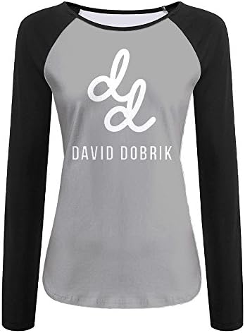 Women's David Dobrik dd Logo Custom T-shirt,personality Raglan Baseball Shirts