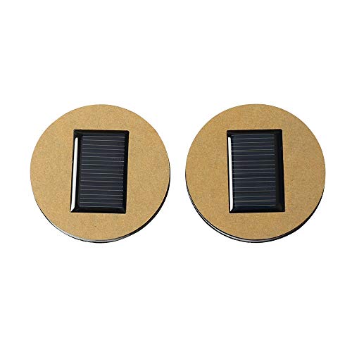 Best Quality - Drinks Holders - Hot Sale 1 Pair Solar Energy Cup Holder Bottom Pad Mat Bottle Drinks LED Light Built-in Vibration&Light Sensor for Universal Car - by VietFA - 1 PCs