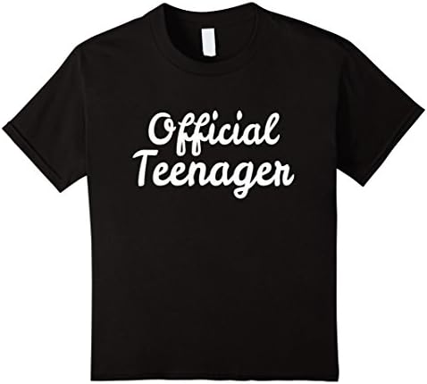 Kids Official Teenager T-shirt Birthday 13th Gift for Girls 6 Black