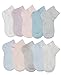 LINLIN FAN Little Girls&Boys Thin Summer Mesh Low Cut Cotton Casual Socks(10-pack)