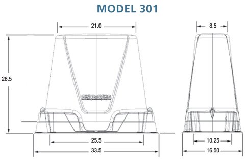 Dekorra Model 301 BG Class 3 Backflow Protection Box (Brown)