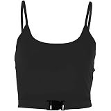 Abardsion Neon Color Buckle Tank Tops 