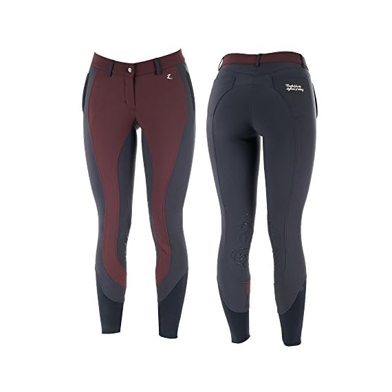 Horze-Crescendo-Kiana-Womens-Knee-Patch-Breeches-Port-RoyalPeacoat-Dark-Blue-24