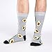Good Luck Sock Men's Avocado, Gray Socks, Adult, Shoe Size 7-12