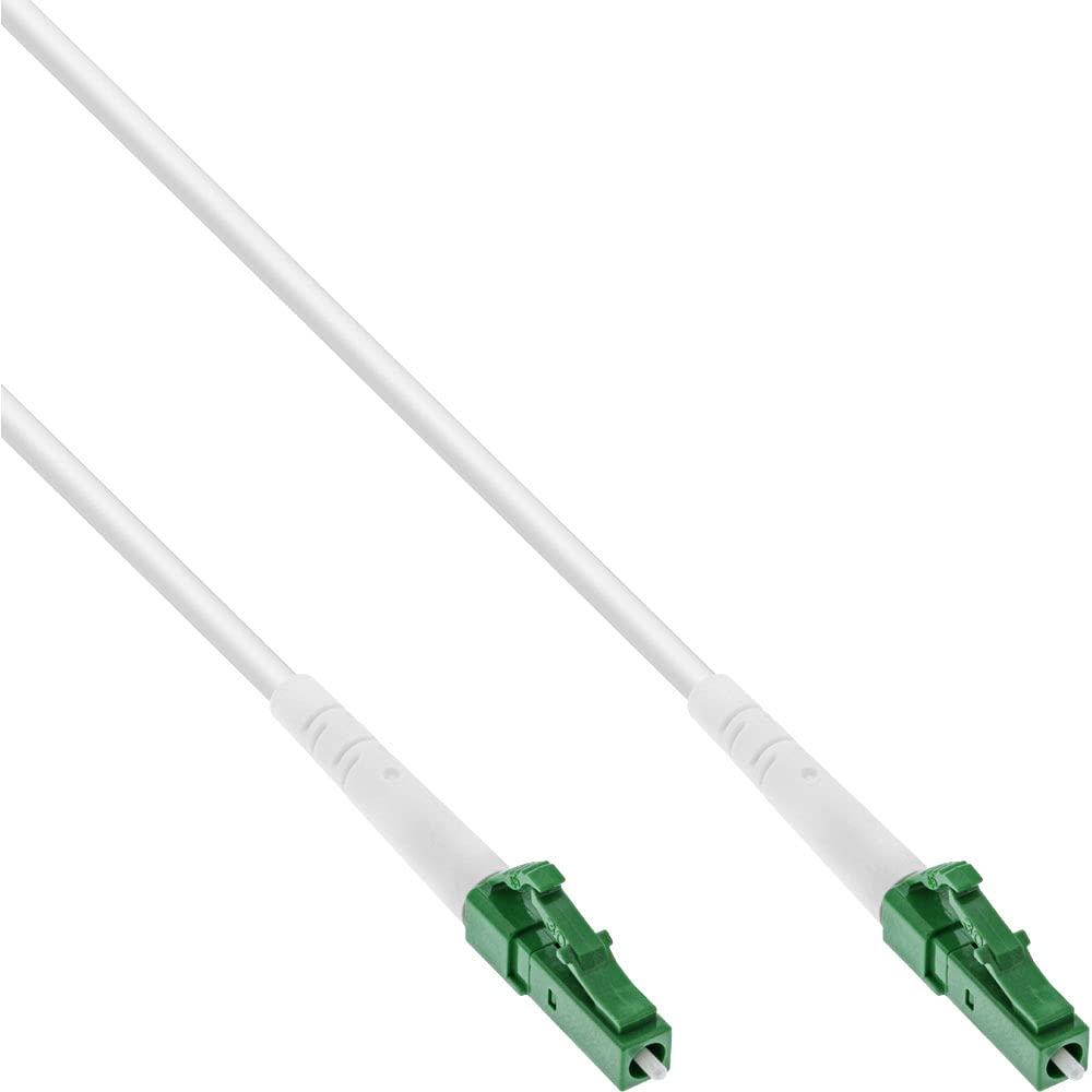InLine® LWL Simplex Cable, FTTH, LC/APC 8° to LC/APC 8°, 9/125µm, OS2, 0.5 m