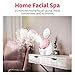 Nano Mist Face Steamer - Warm Mist Spa Facial Steamer Sprayer with LED Makeup Mirror - Home Sauna Humidifier Deep Moisturizing - Blackhead Remove Pores Cleanse (Pink)