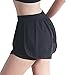 EDENCOMERS Women Workout Running Shorts,Active Yoga Gym Sport Shorts with Liner 2 in 1